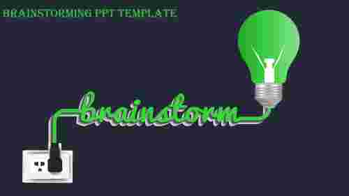 brainstorming ppt template-brainstorming ppt template-Green